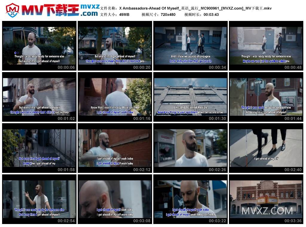 X Ambassadors-Ahead Of Myself_英语_流行_MC900961